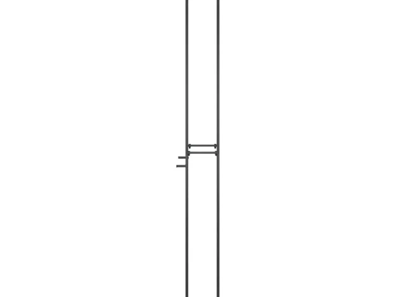 Billede 4 - Vinreol til 57 flasker 34x18x200 cm smedejern sort