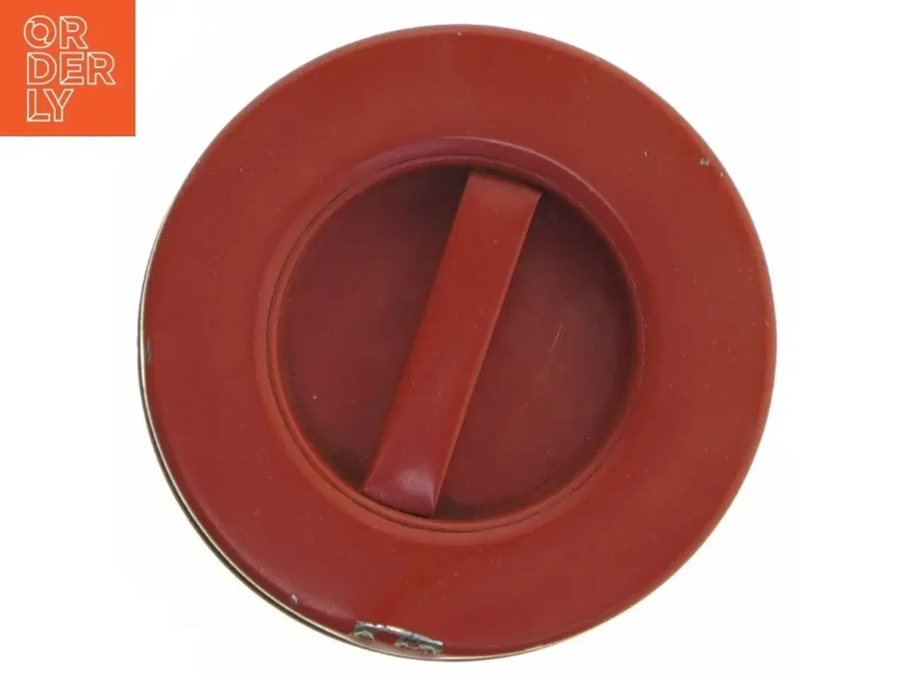 Billede 4 - Retro metal dåse fra 70’erne (str. Ø. 9,5 cm. længde. 12 cm)
