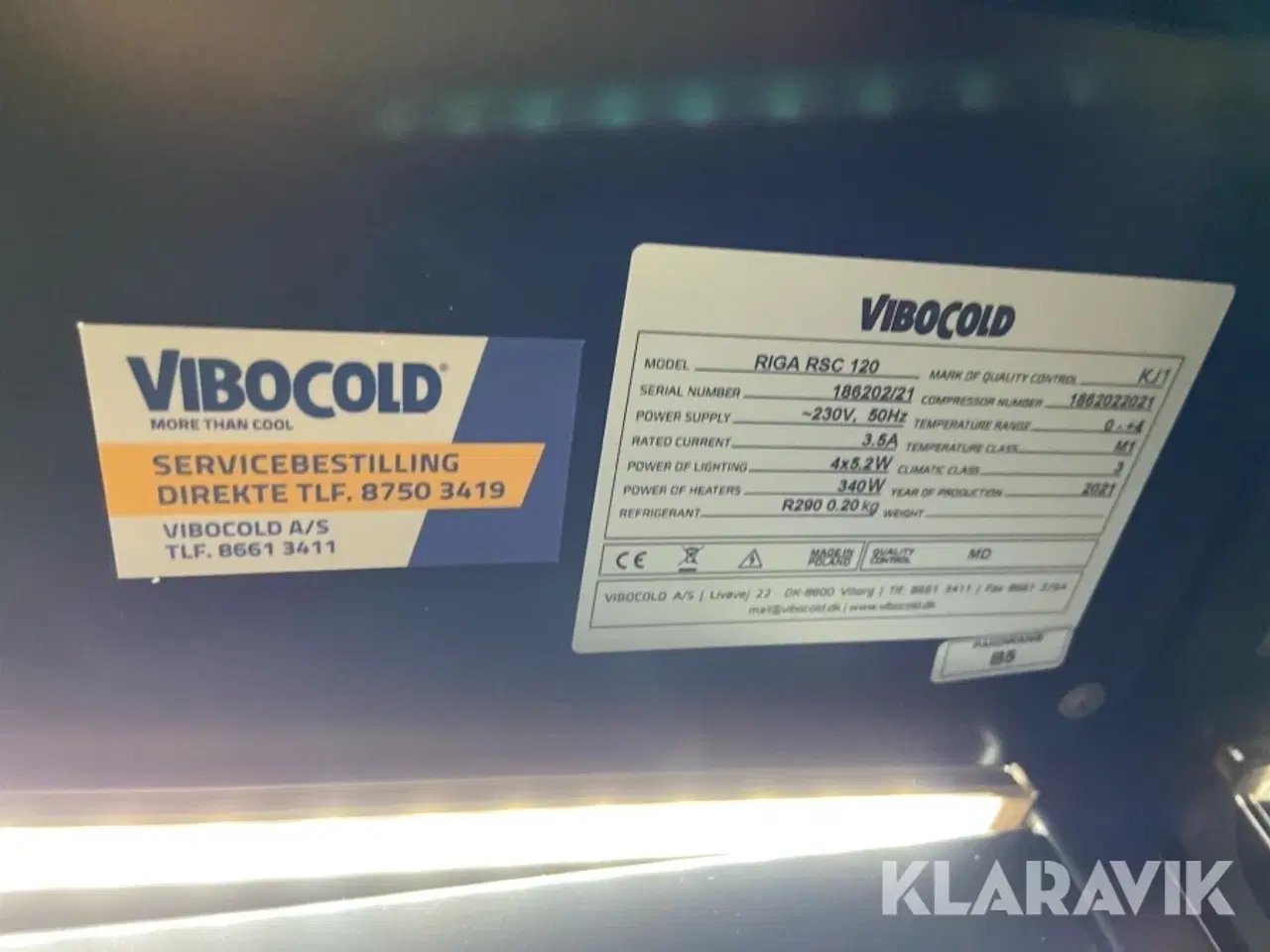 Billede 3 - Kølemontre Vibocold RIGA RSC 120