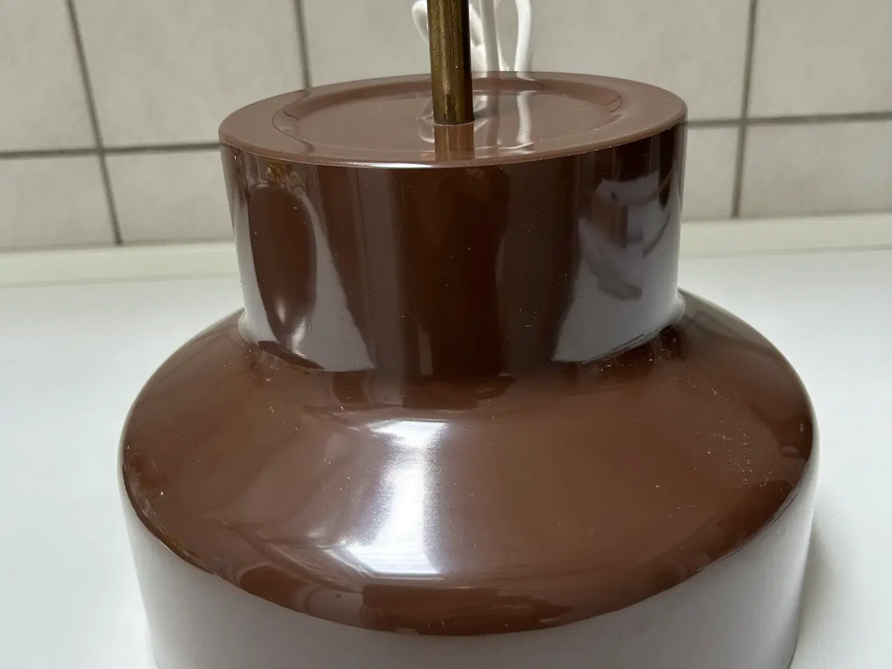 Billede 4 - Vintage pendel i brun