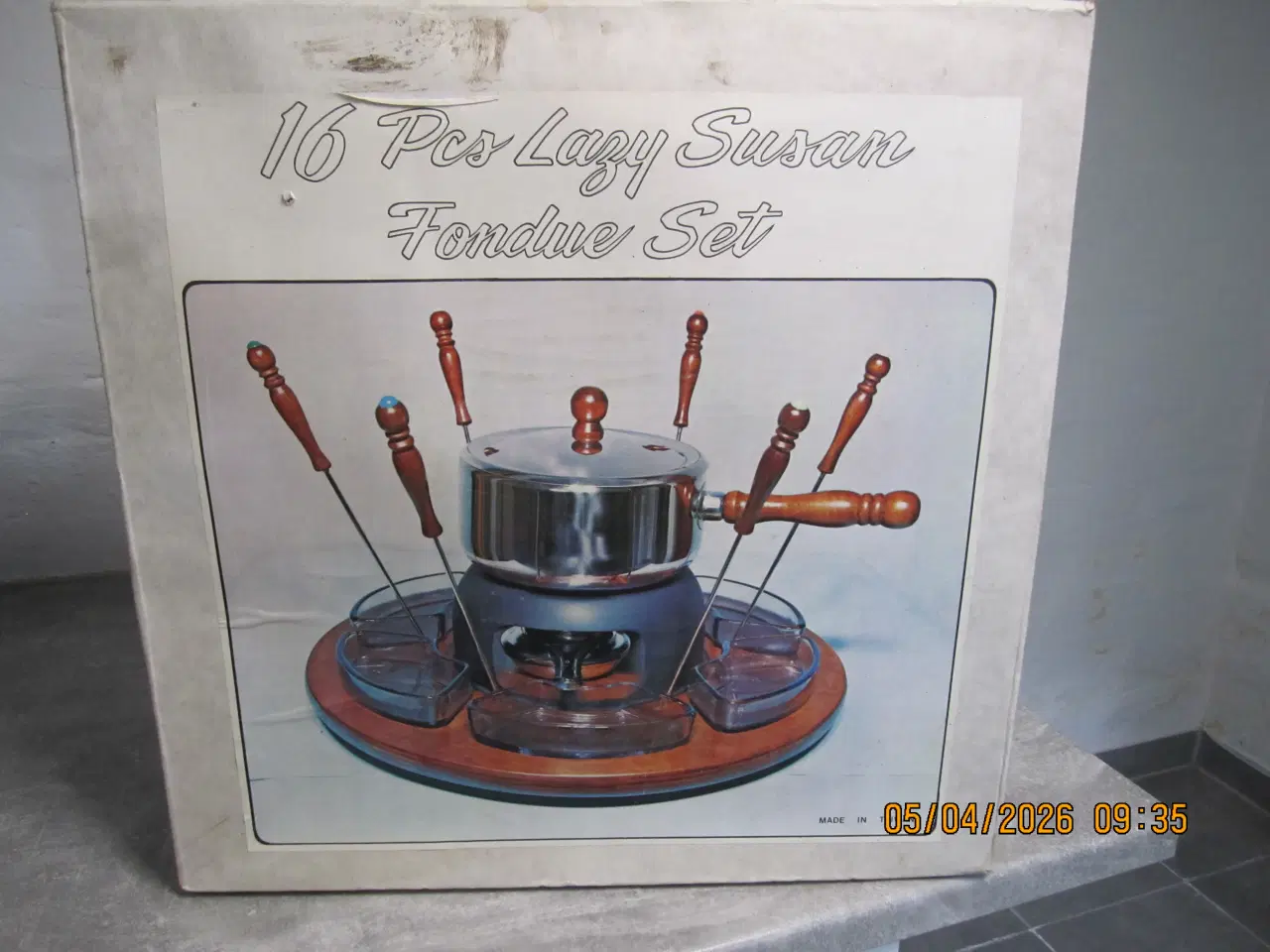 Billede 2 - foundue set med 6 små glas skåle