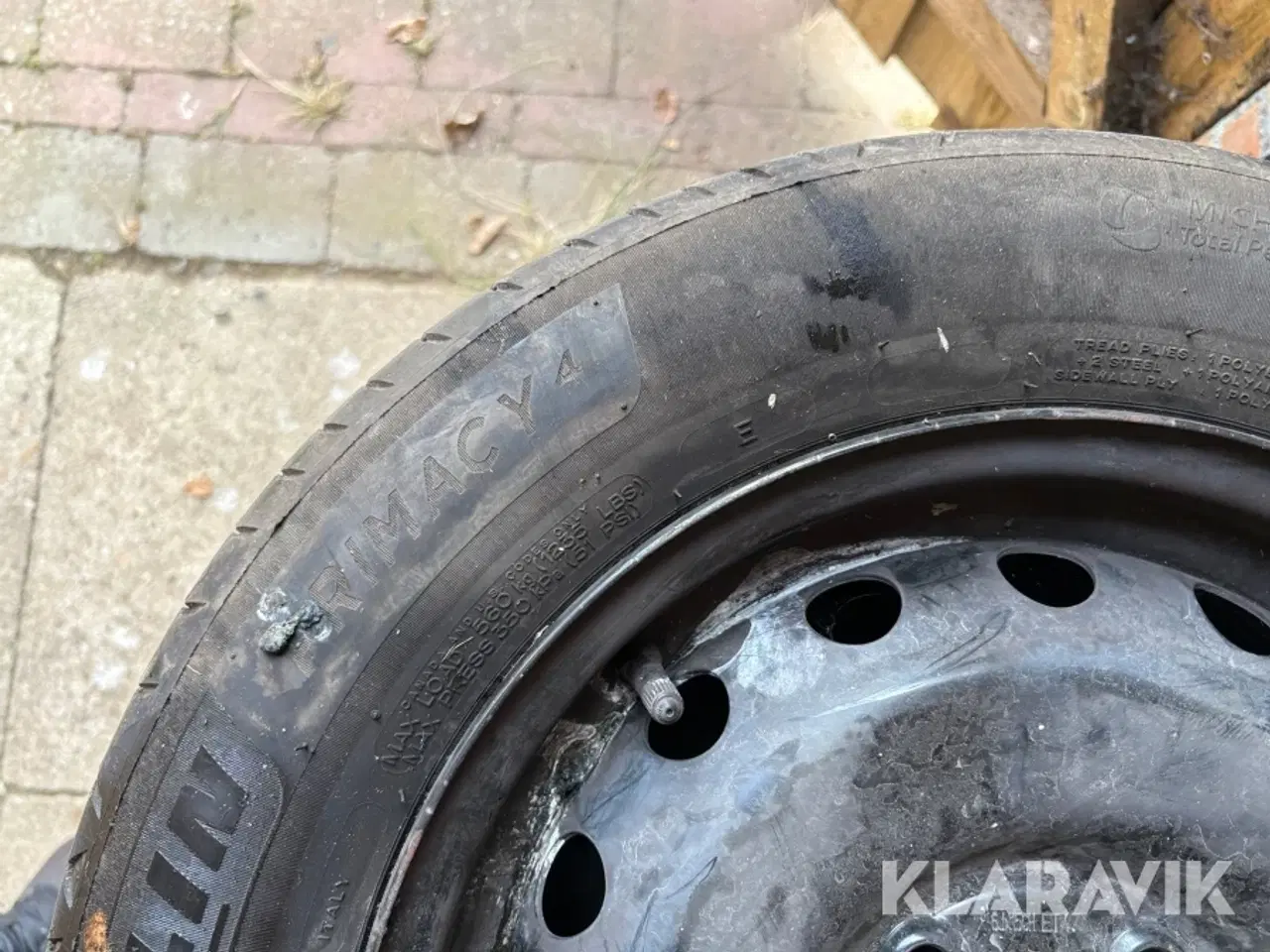 Billede 7 - Sommerdæk Michelin Primacy 4, 185/65 R15 med stålfælge