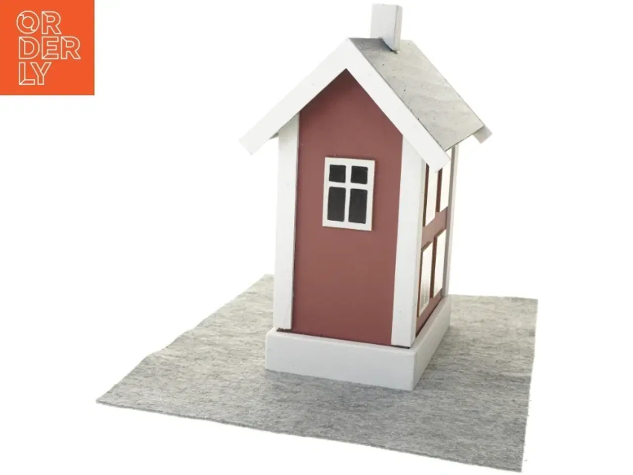 Billede 4 - Vinholder i form af et hus (str. 40x23x17 cm)