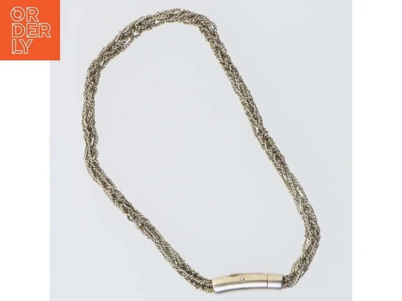 Billede 2 - Flettet halskæde (str. 19 cm)