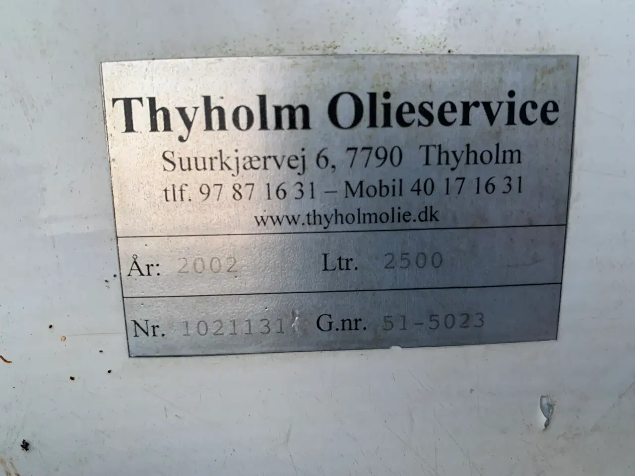Billede 3 - 2500l diesel tank