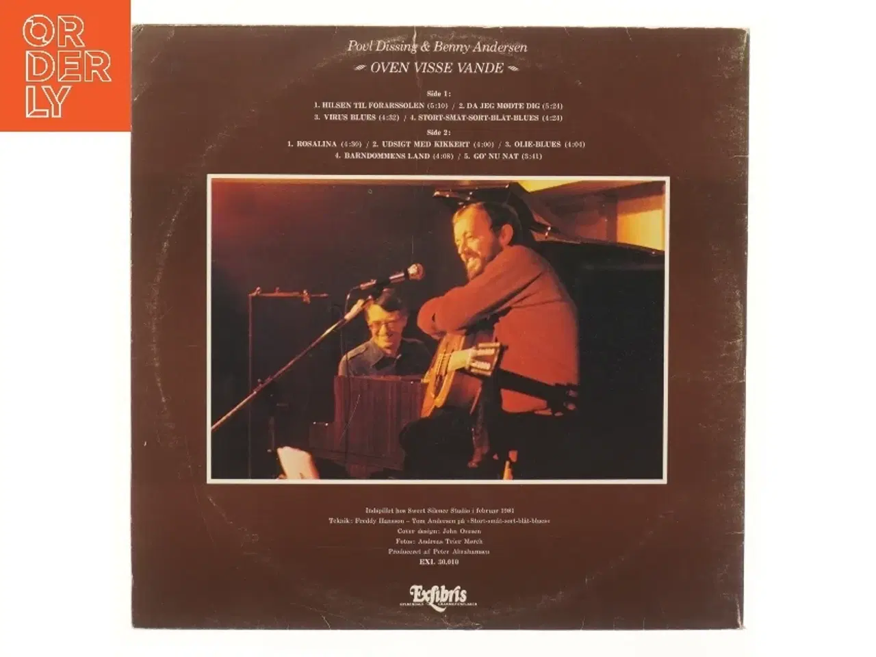 Billede 3 - Oven Visse Vande af Poul Dissing & Benny Andersen LP fra Ex Libris