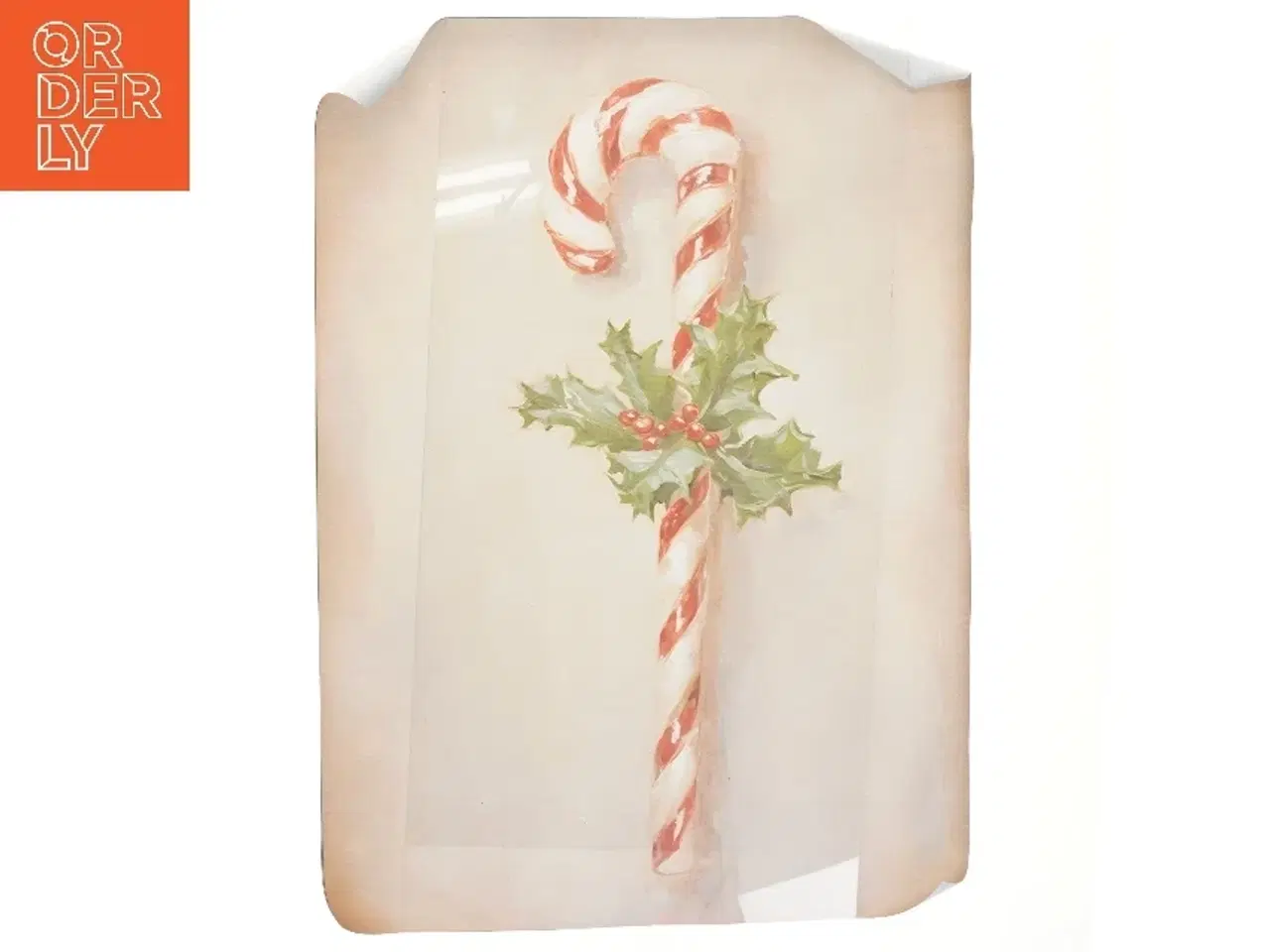 Billede 1 - Plakat med julestok motiv (str. 50x70 cm)
