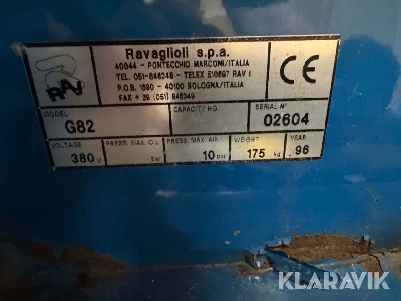 Billede 3 - Dækapparat Ravaglioli G82