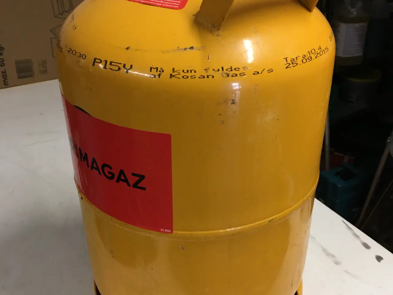 Billede 2 - stål gasflaske tom