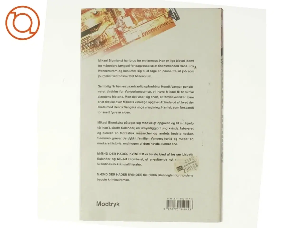 Billede 3 - Mænd Der Hader Kvinder af Stieg Larsson (Bog)