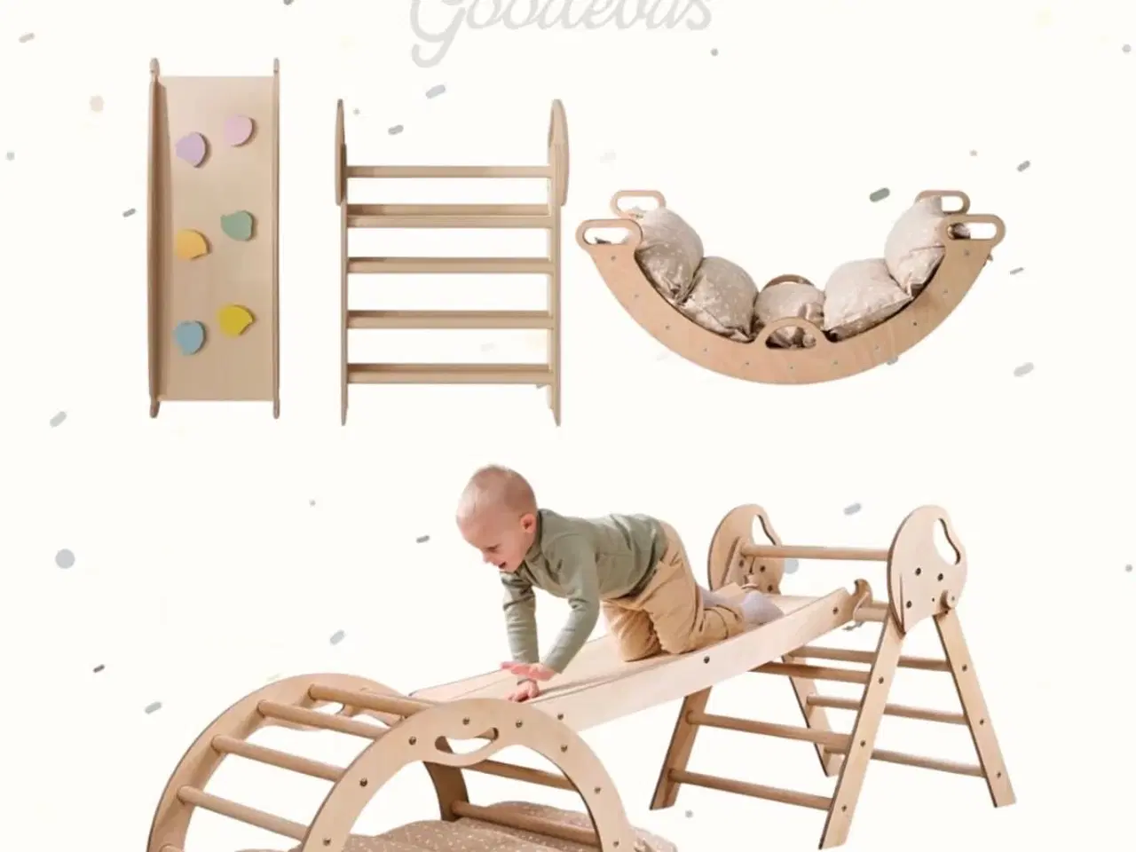 Billede 4 - Goodevas 4-i-1 klatresæt til småbørn 
