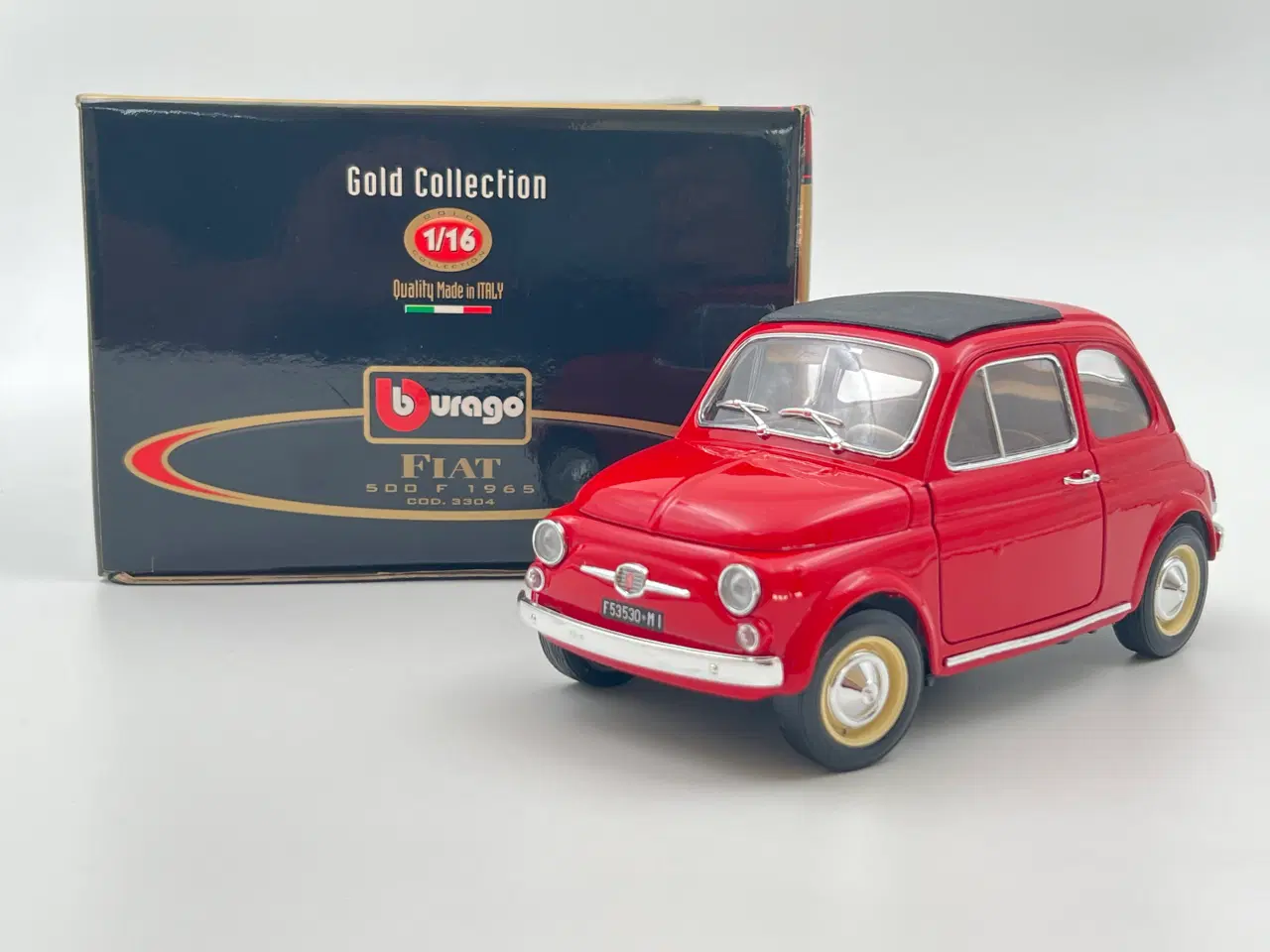 Billede 1 - 1965 Fiat 500 F - Sjælden model - 1:18  