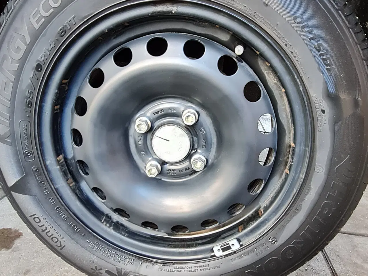 Billede 6 - VW 14" org, Stålfælge med sommerdæk