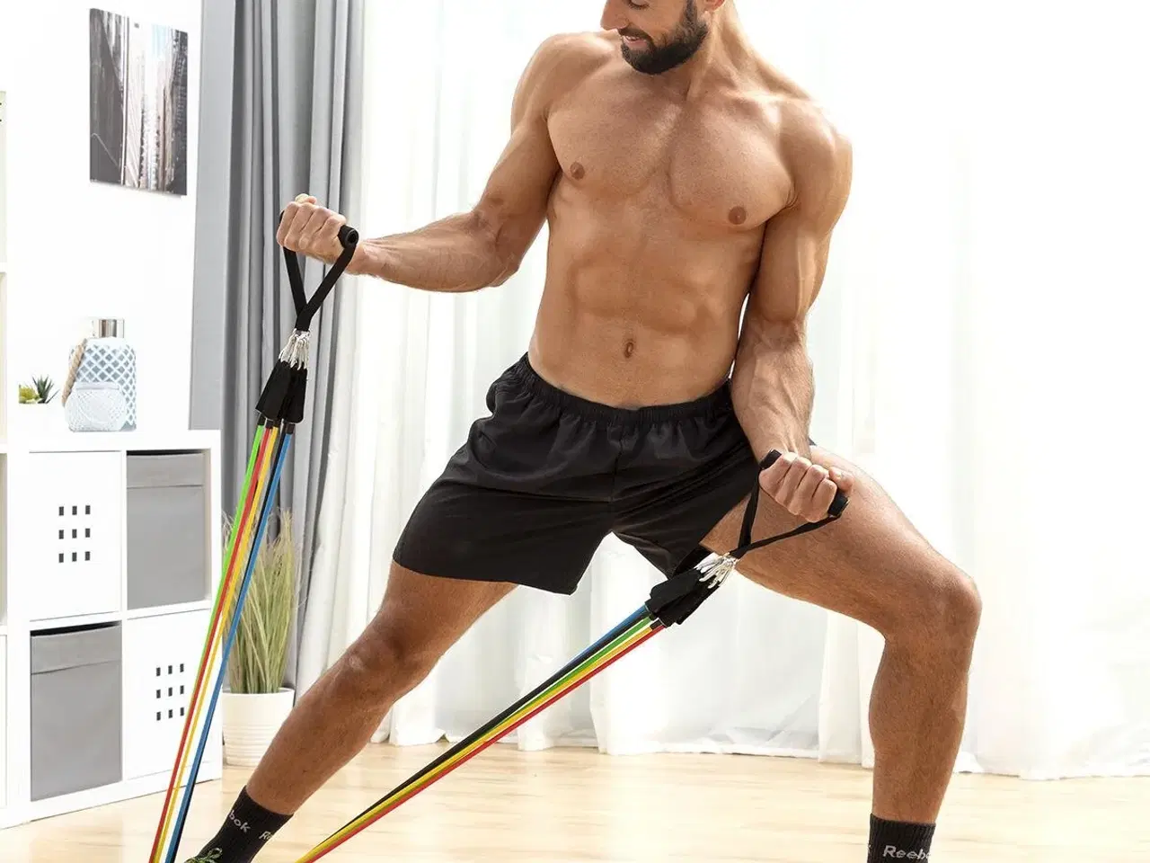 Billede 20 - Træningspakke - modstandsbånd (5 stk.) + vibrerende platform med tilbehør