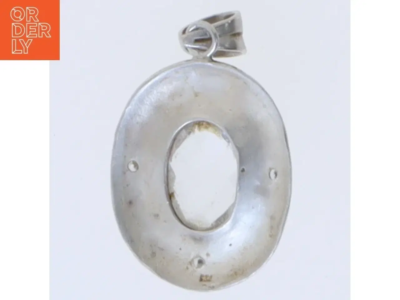 Billede 3 - Sølvsmykke med krystaller (str. 4 cm)