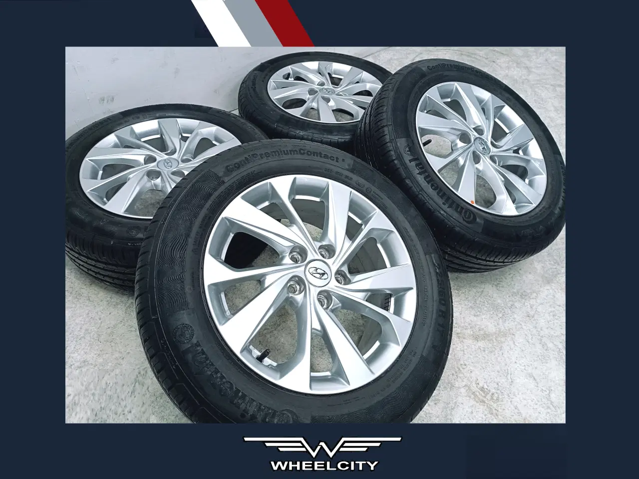 Billede 1 - 5x114,3 17" ET51 nav 67,1ø HYUNDAI sommersæt Demo