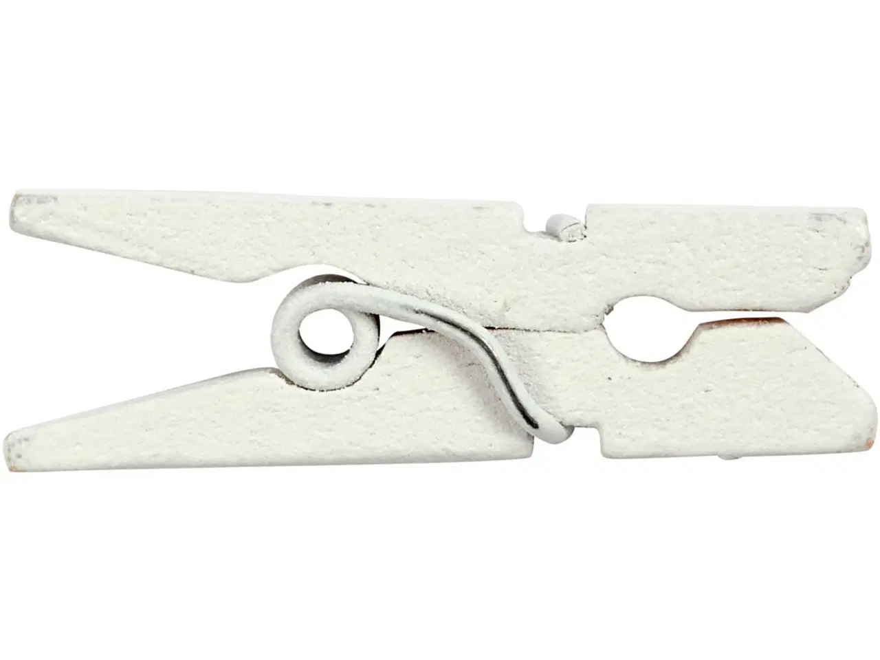 Billede 1 - Minitøjklemmer i hvid - 36 stk. til kreative projekter