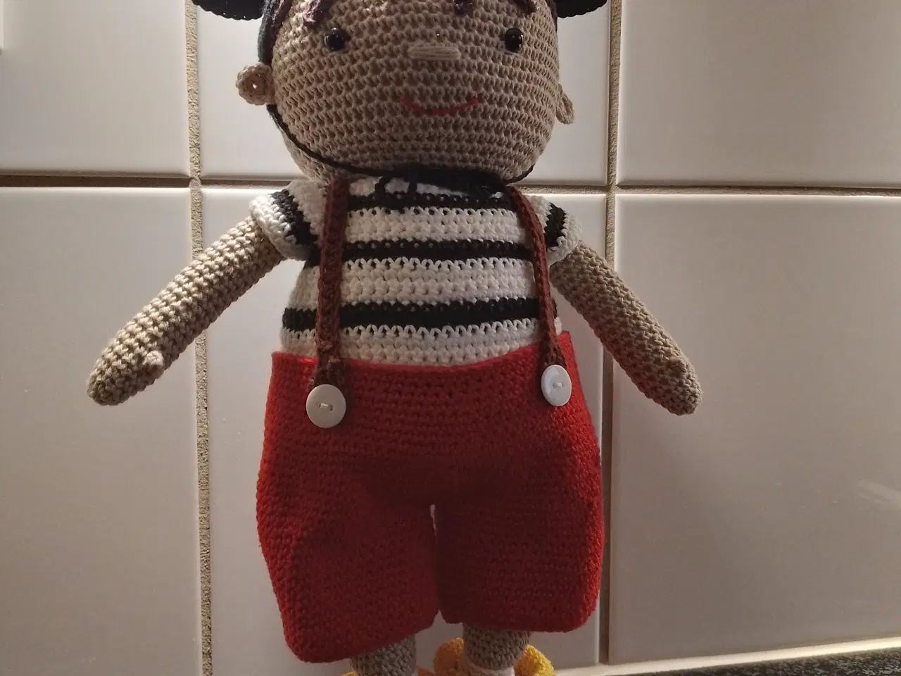 Billede 1 - Hæklet Mickey Bamse 35 cm 