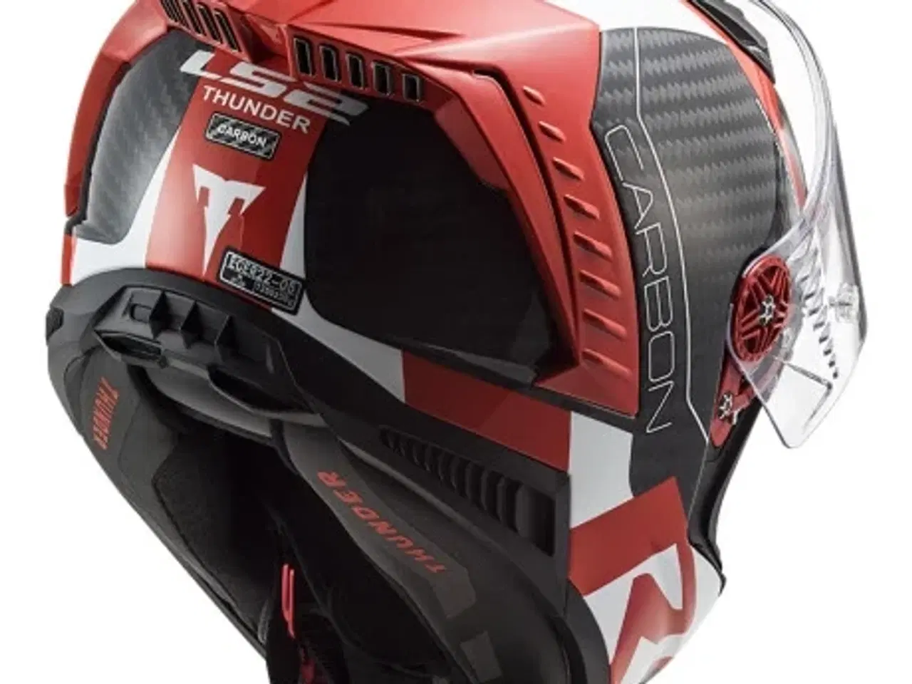 Billede 6 - LS2 THUNDER C RACING1 RED WHITE -  før 4.199