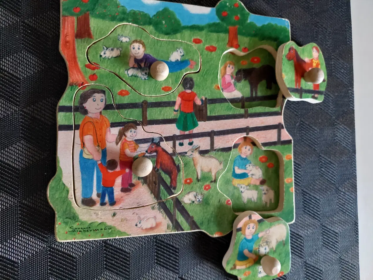 Billede 2 - Fint lille træ puslespil 