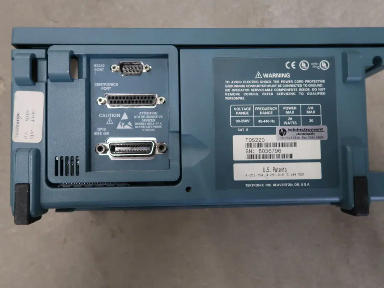 Billede 4 - Two Channel Digital Real-Time Oscilloscope TEKTRONIX TDS 220