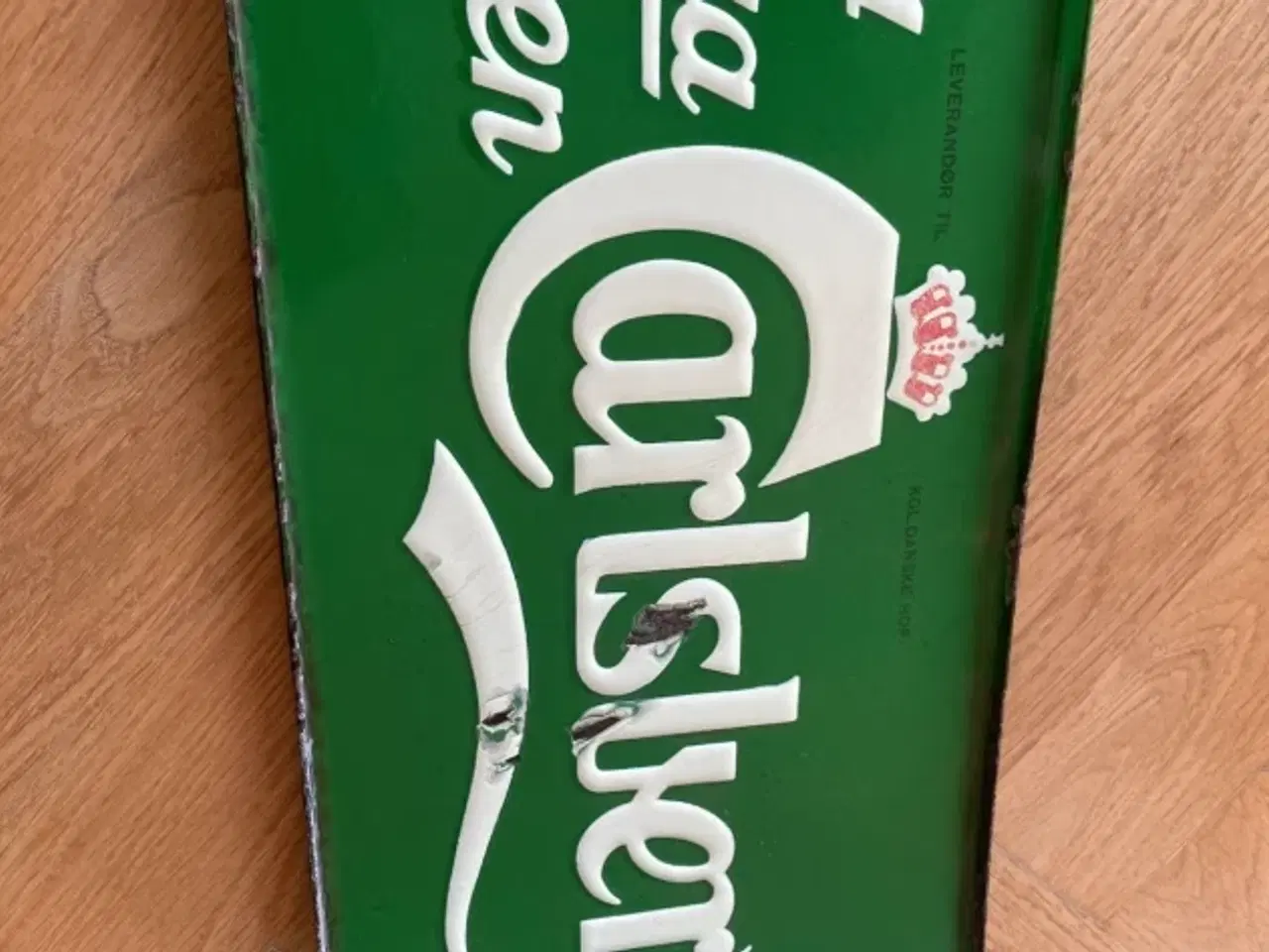 Billede 3 - Emaljeskilt carlsberg vinkelskilt