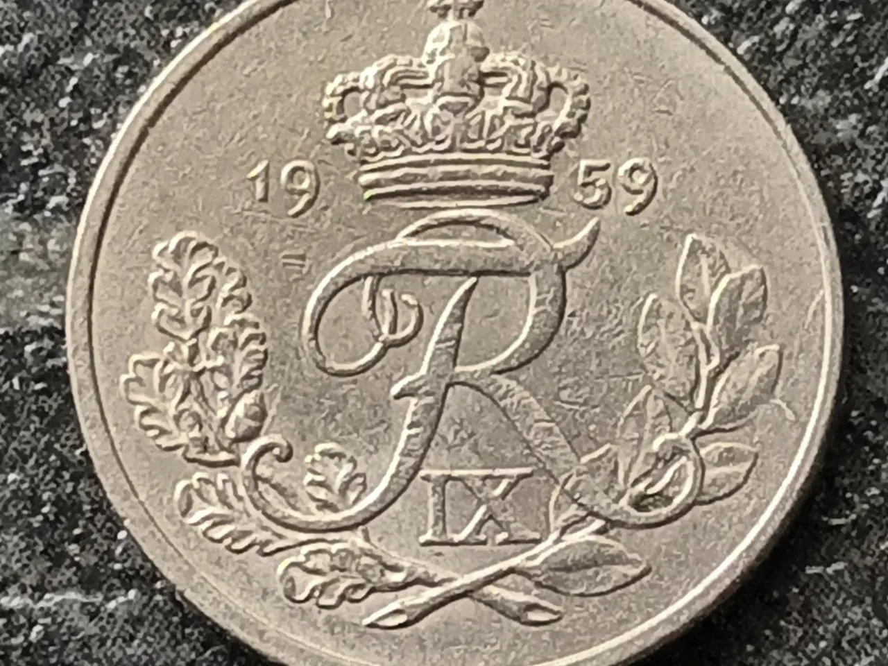Billede 1 - 10 øre 1959 i pæn kvalitet.