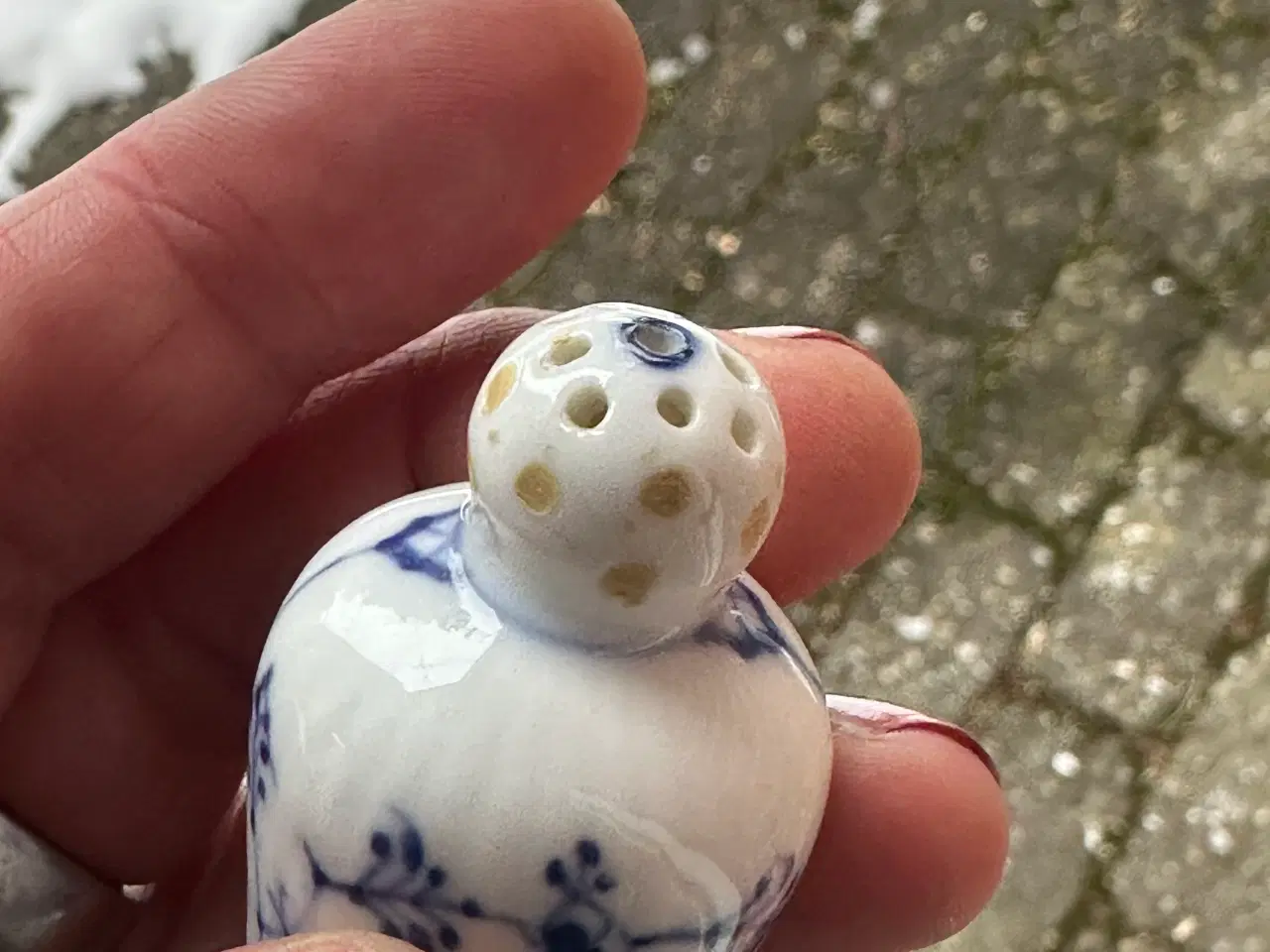 Billede 7 - 3 Royal Copenhagen musselmalede peberstrå/bøsser