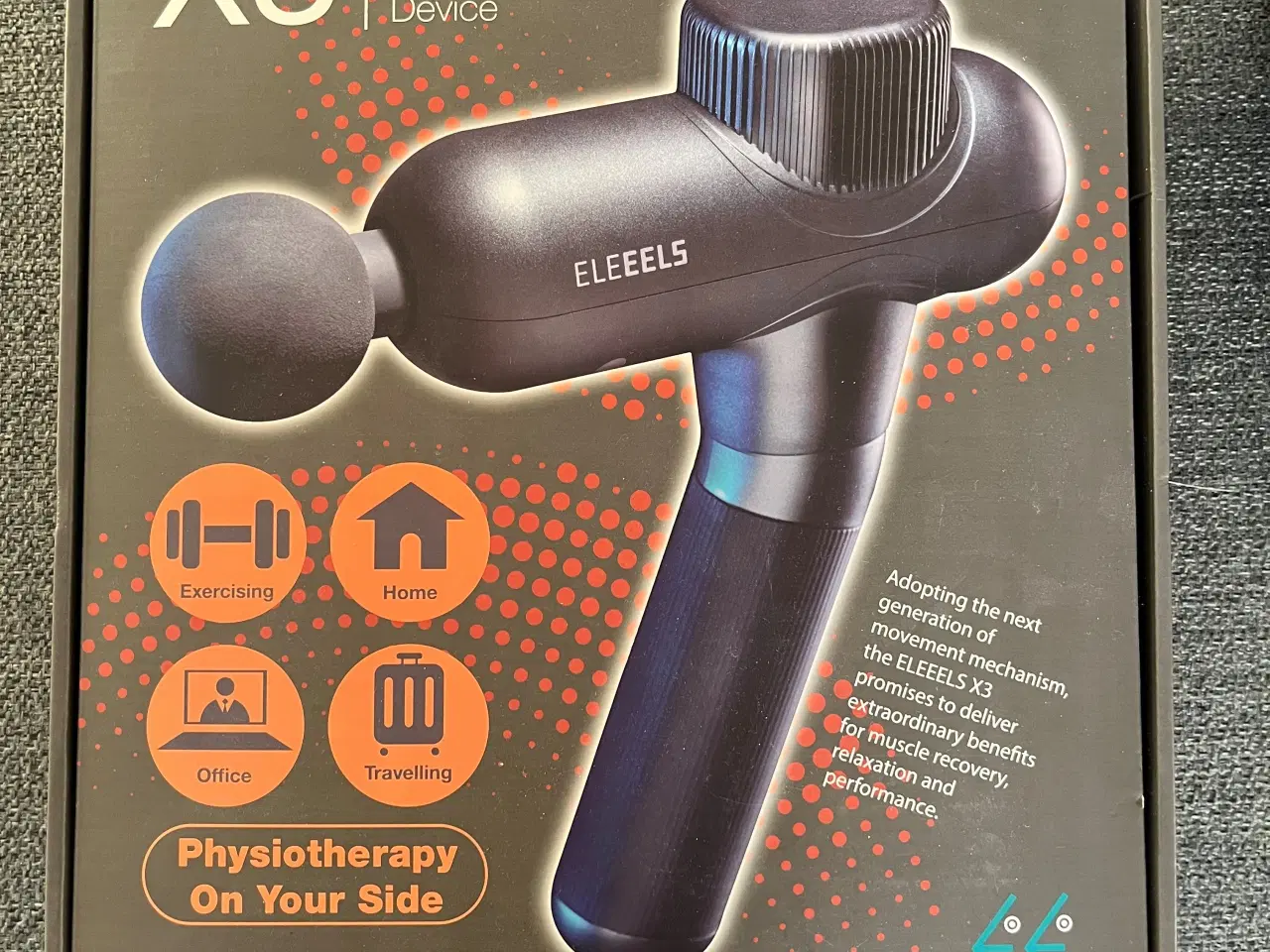 Billede 1 - Massagepistol, som kan massere ømme muskler. 