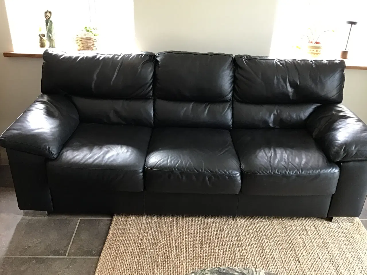 Billede 1 - 3+2 læder sofa