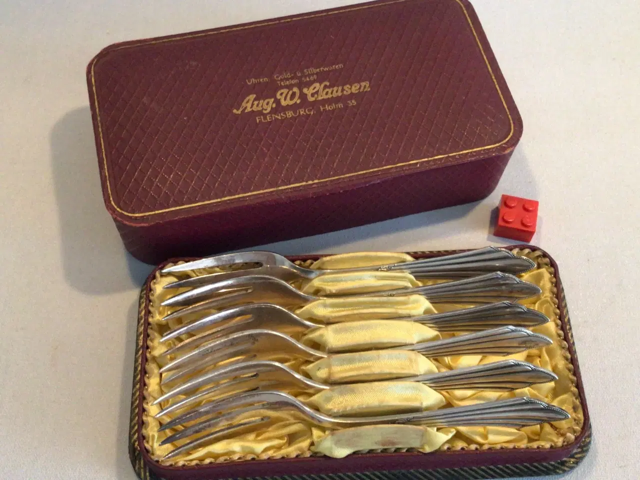 Billede 8 - Antikke pletsølv kagegafler