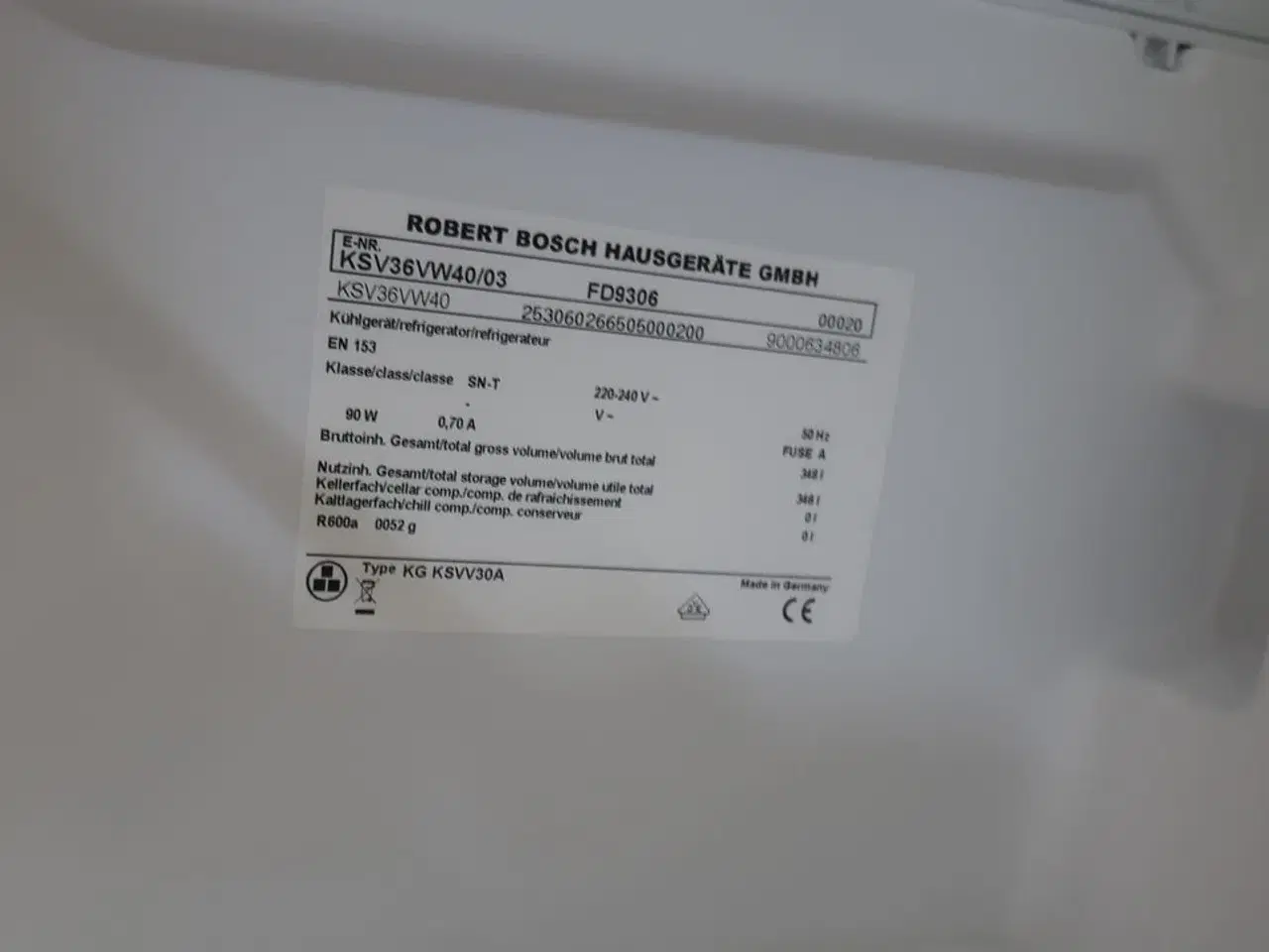 Billede 11 - Køleskab BOSCH KSV36VW40/03