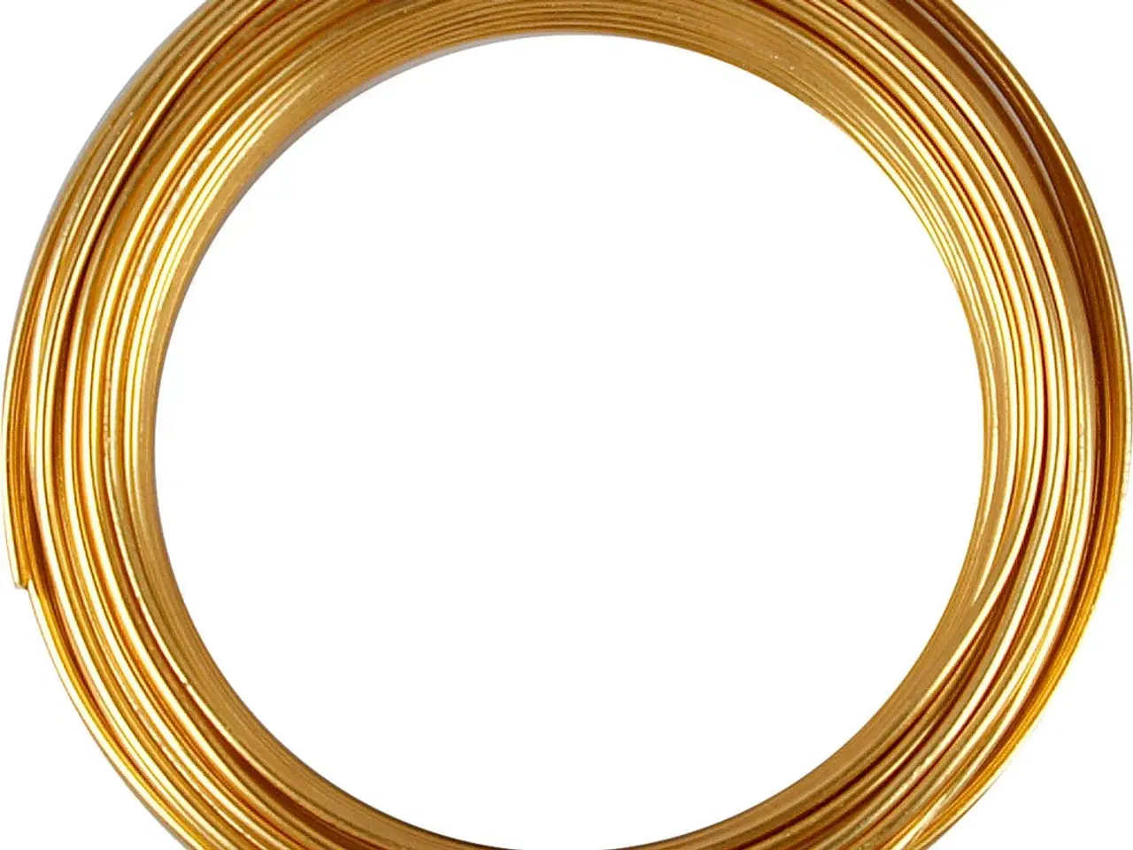 Billede 1 - Bonzaitråd, rund, tykkelse 3 mm, guld, 29m/ 1 rl.