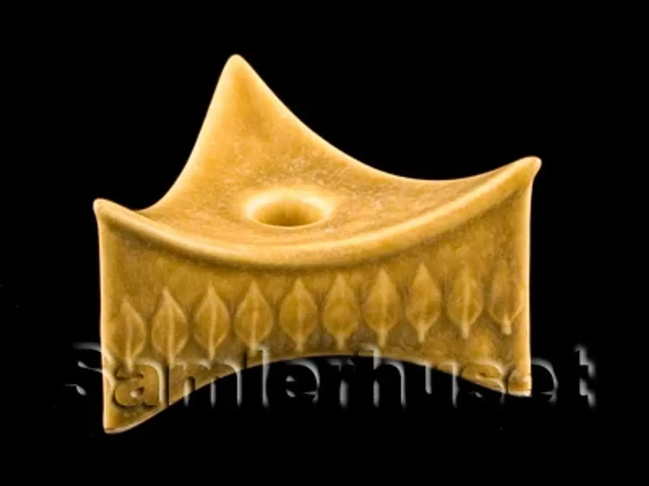 Billede 1 - Relief Lysestage Trekantet 8,5 cm. Lysestage til Kertelys.- Quistgaard design.