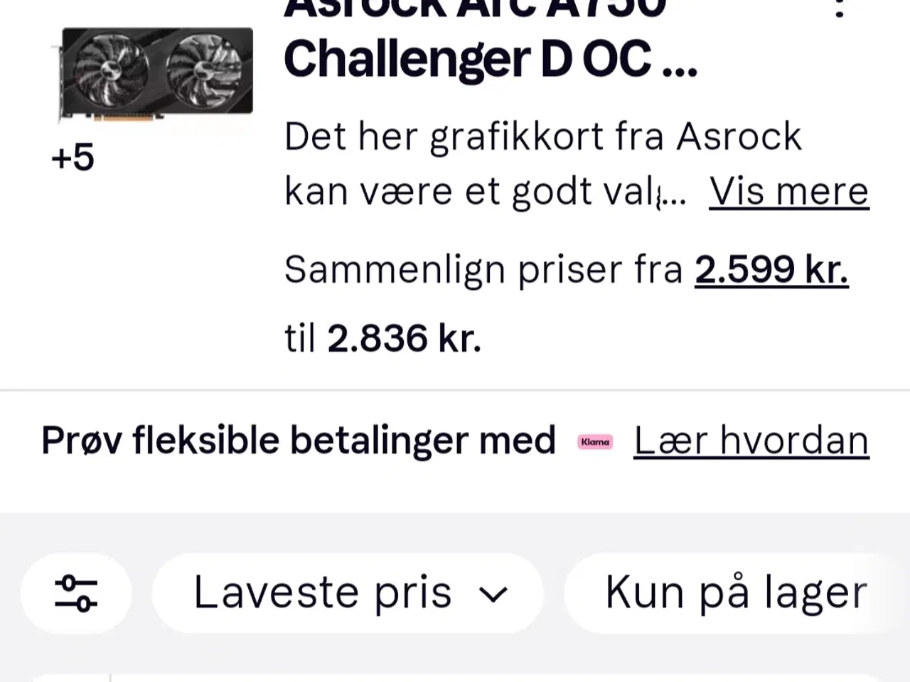 Billede 3 - Intel ARC Gamer Pc + 27" Gamer Skærm