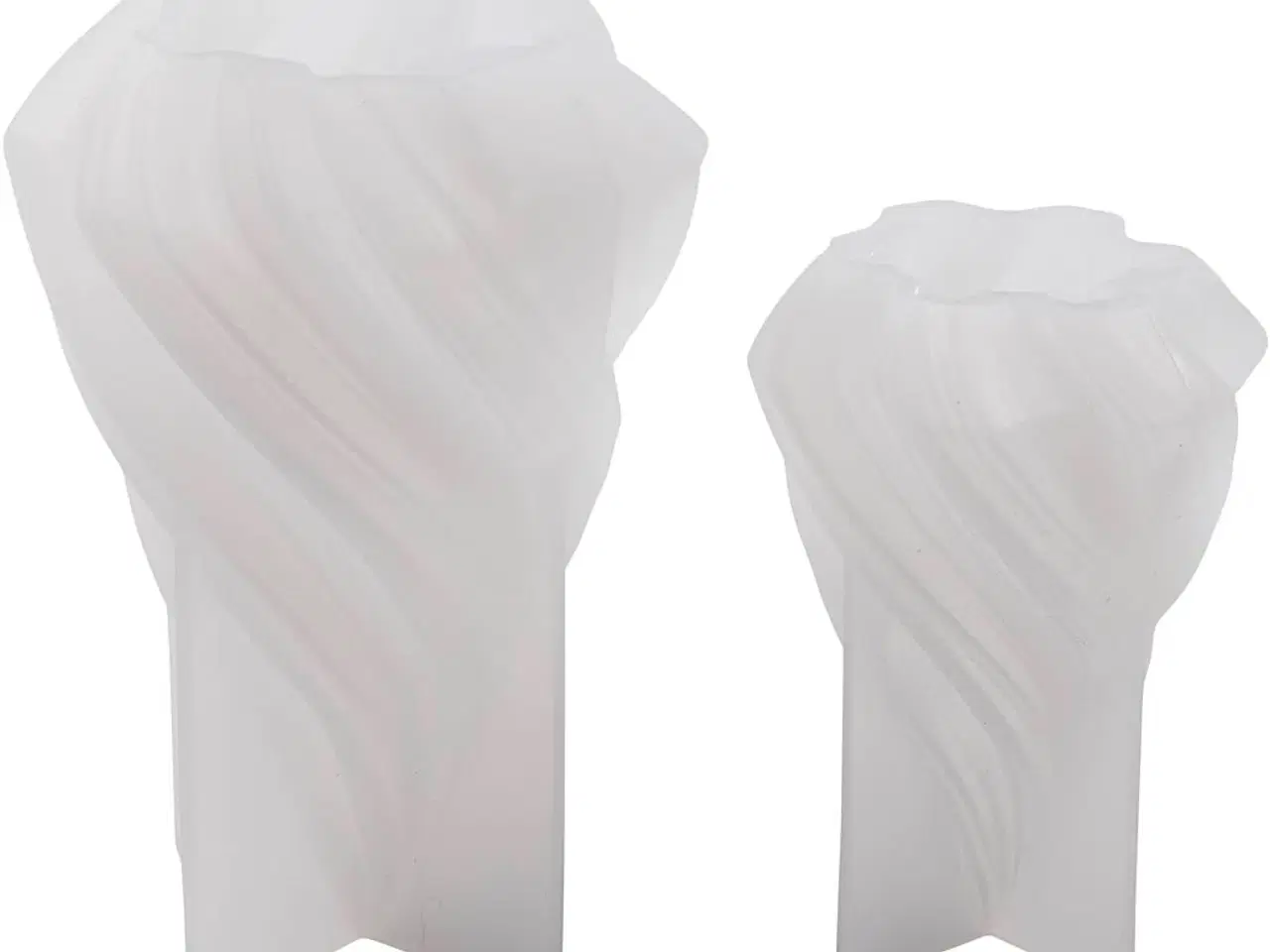 Billede 1 - Silikoneform, Juletræer, H: 8+11 cm, diam. 5+7 cm, 2stk./ 1 pk.