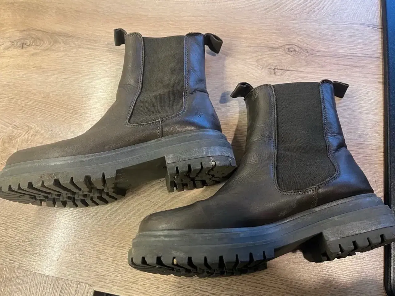 Billede 2 - Brune læder ankelstøvler