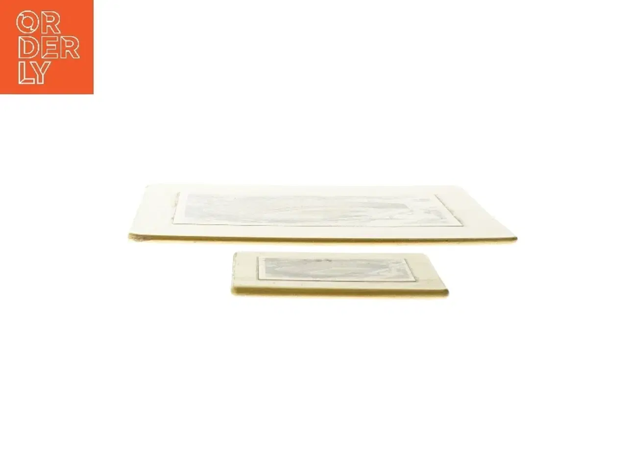 Billede 3 - Vintage bordskånere (str. 19,5x23,5 og 9x11 cm)