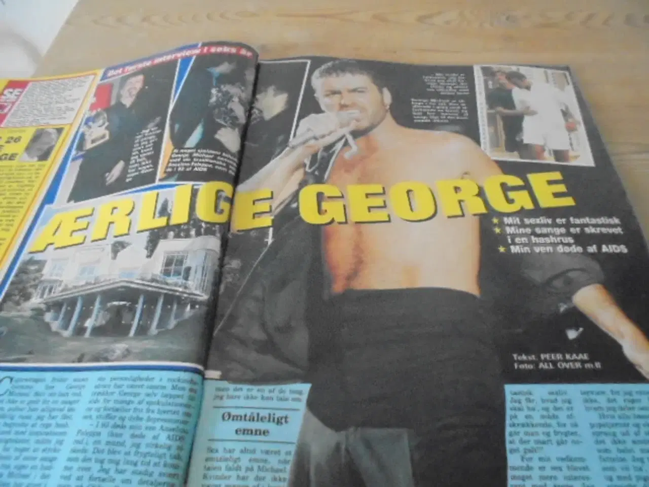 Billede 2 - Beskadiget Se og Hør blad med Kim Larsen og frue,