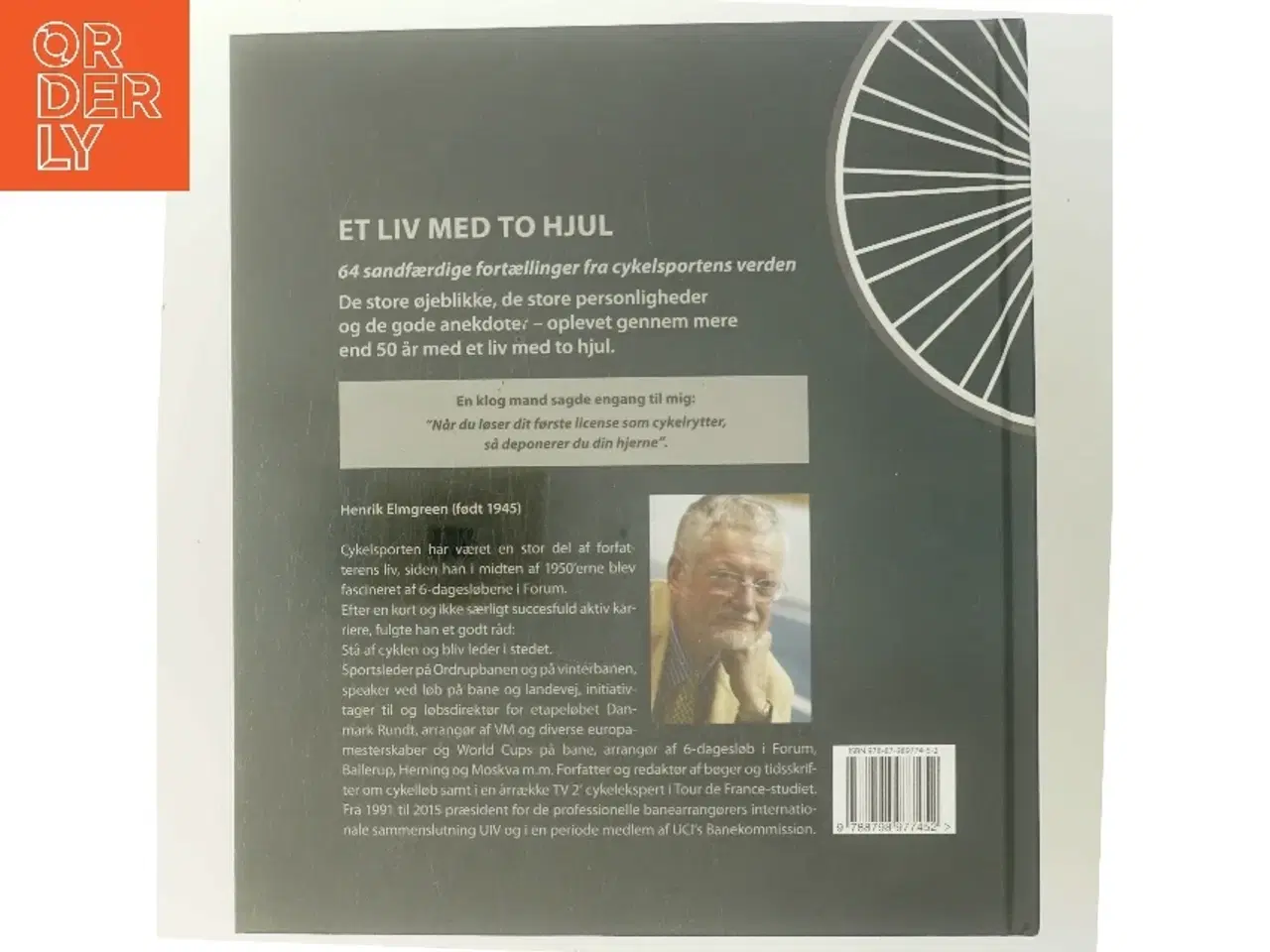 Billede 3 - Et liv med to hjul af Henrik Elmgreen (Bog)