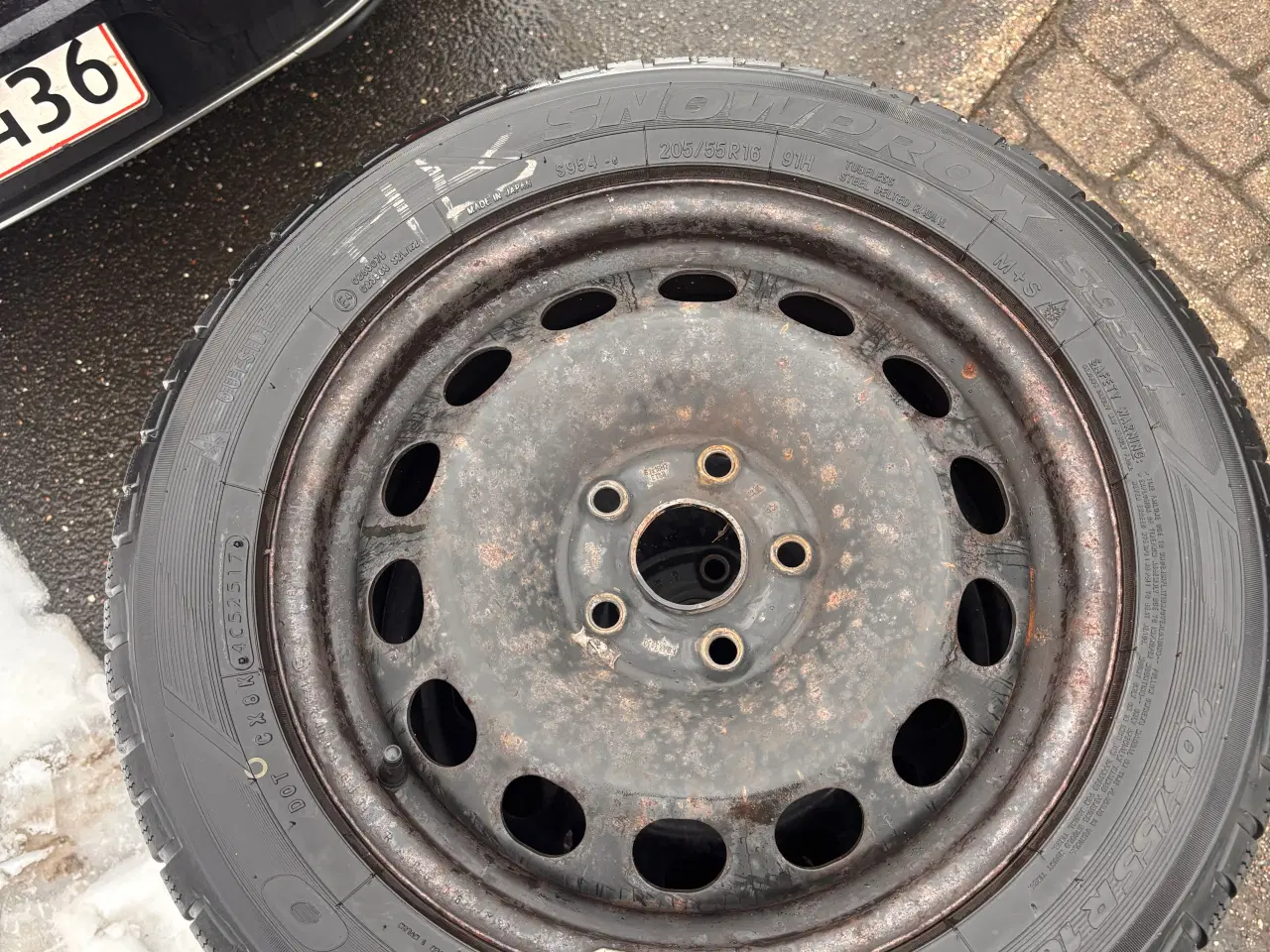 Billede 2 - Stålfælge med vinterdæk på 