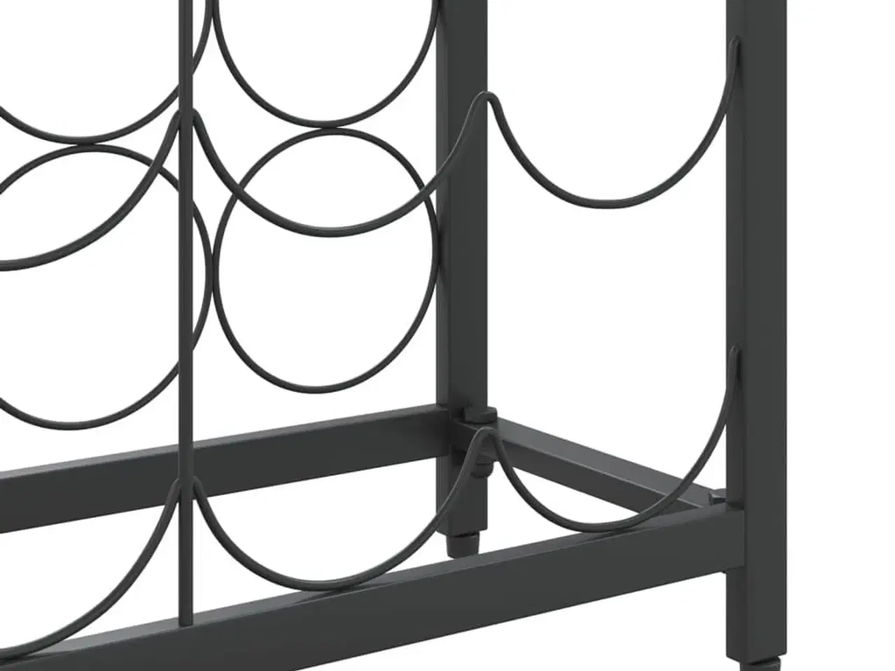 Billede 6 - Vinreol til 95 flasker 54x18x200 cm smedejern sort