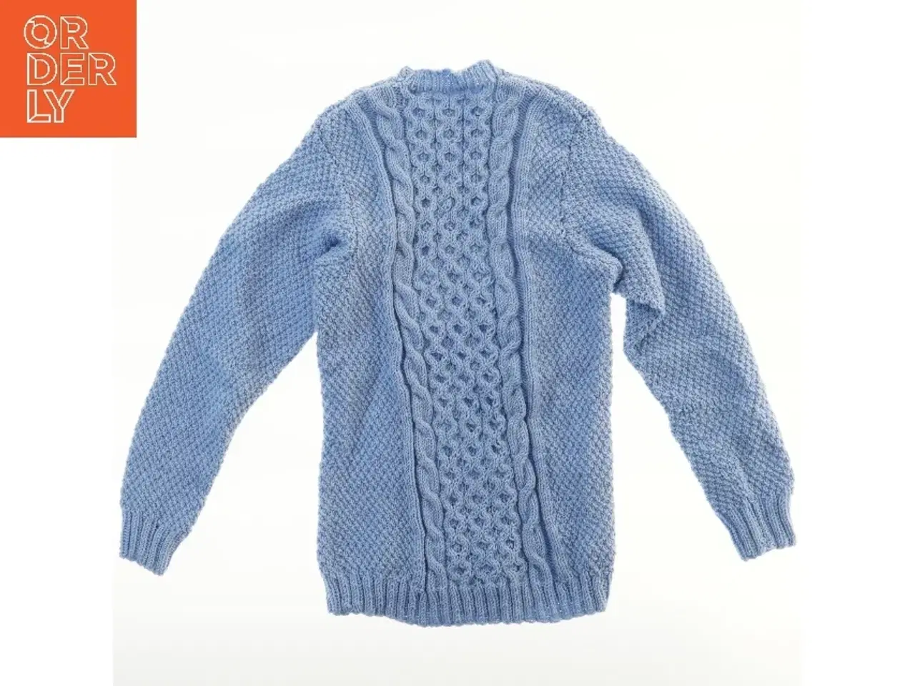 Billede 2 - Strikket sweater med kabelmønster (str.  31x57 cm)