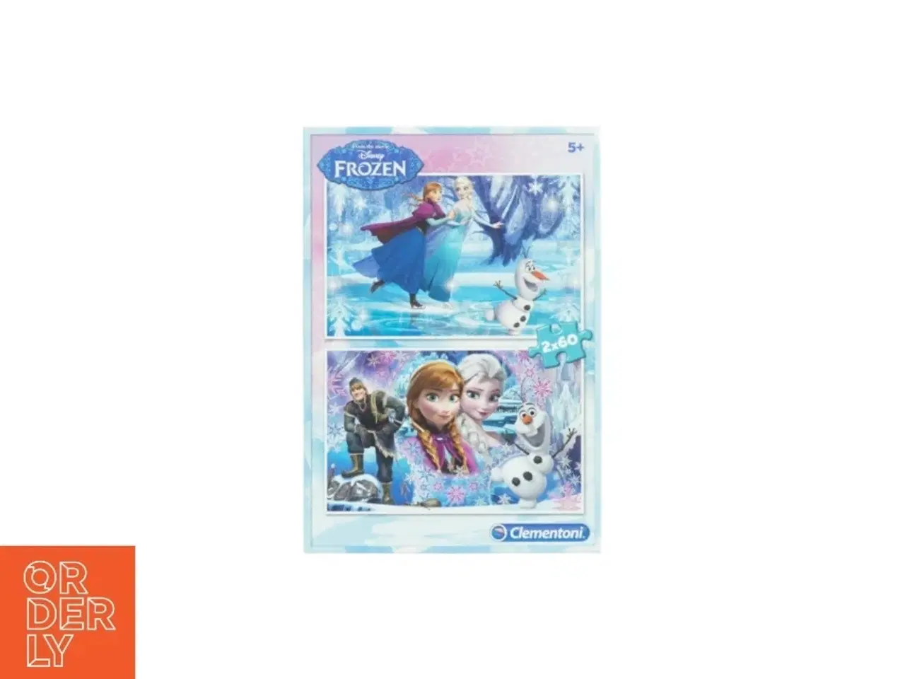 Billede 1 - 2 Disney Frozen puslespil fra Clementoni (str. 2 x 60 brikker)