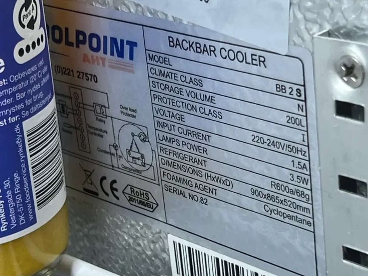 Billede 4 - Backbarkøler 2 fag AHT COOLPOINT BB 2 S