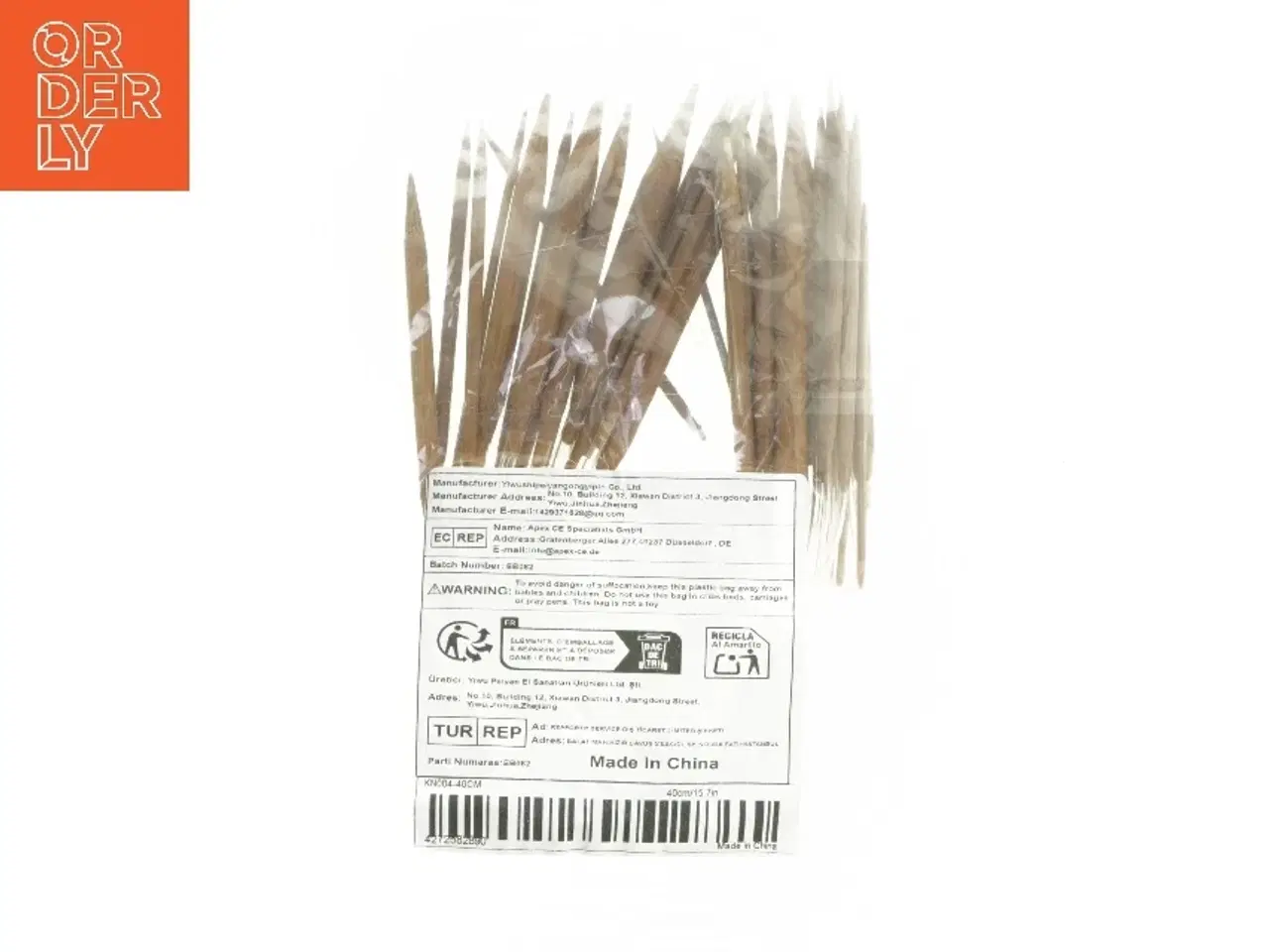 Billede 2 - Træ strikkepinde  (str. 20 cm)