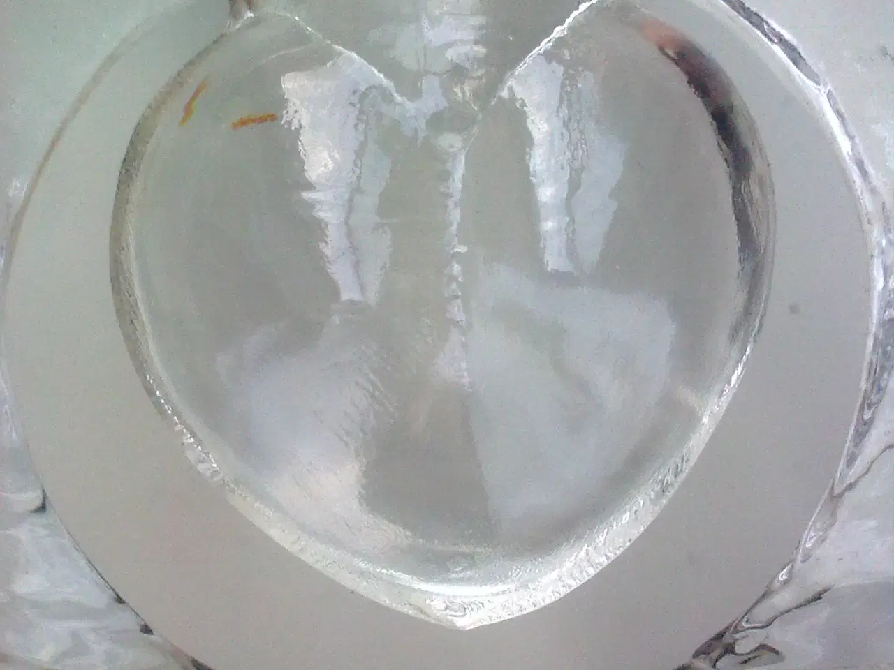 Billede 1 - Hjerte, lys og is skulptur for tema i nordisk glas