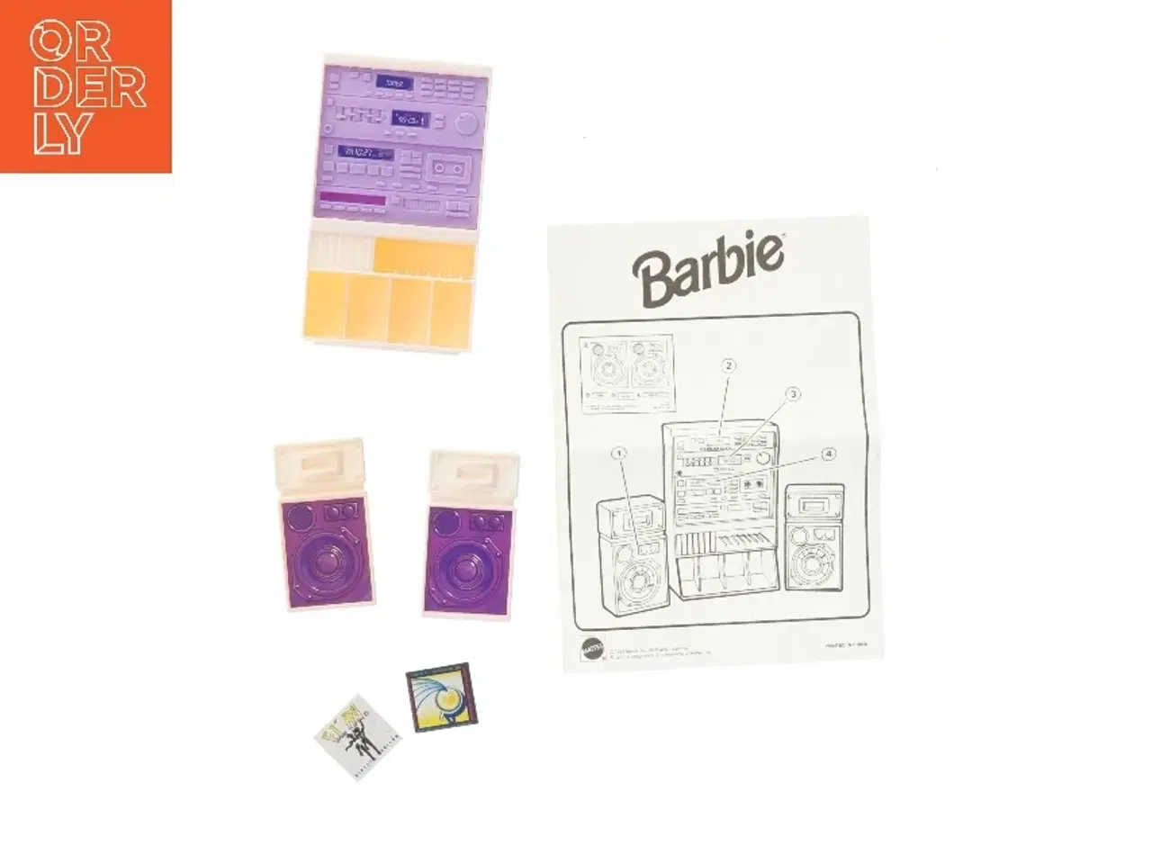 Billede 3 - Vintage Barbie underholdningscenter fra Barbie (str. 13x7,5 cm)