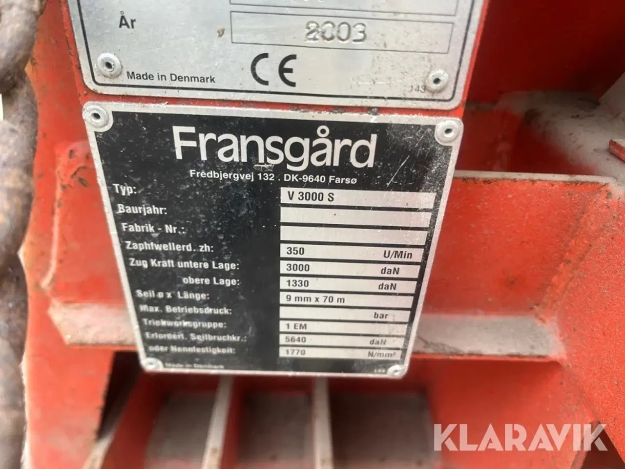 Billede 6 - Skovspil Framsgård V3000S