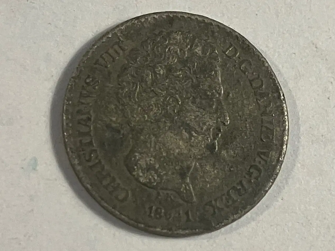 Billede 2 - 4 Rigsbankskilling 1841 Danmark